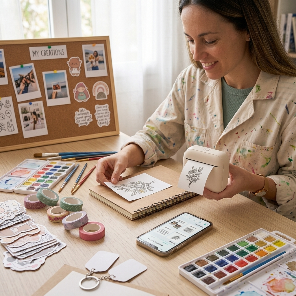 Mini impresora portátil de papel térmico