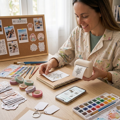 Mini impresora portátil de papel térmico
