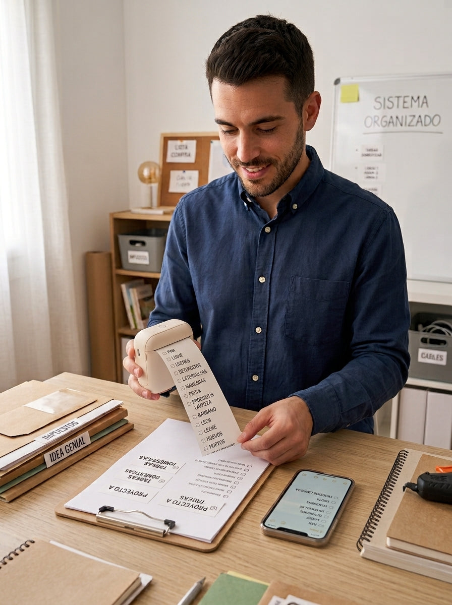 Mini impresora portátil de papel térmico